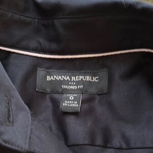 Banana Republic Black Tailored Fit Shirt